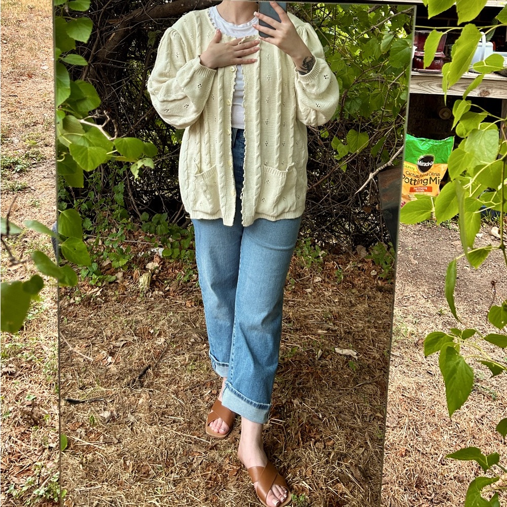 Vintage Cable Knit Cardigan